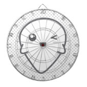 Kawaii Winking Ghost Dart Board Dartscheibe (vorne)