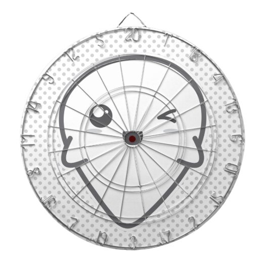 Kawaii Winking Ghost Dart Board Dartscheibe (vorne)