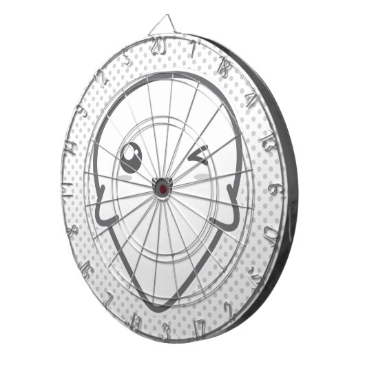 Kawaii Winking Ghost Dart Board Dartscheibe (Vorderseite rechts)