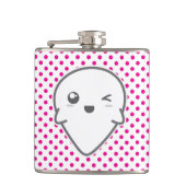 Kawaii Winking Ghost Flask Flachmann (Vorderseite)