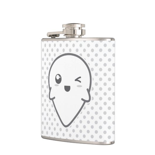 Kawaii Winking Ghost Flask Flachmann (Links)