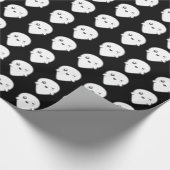 Kawaii Winking Ghost Gift Wrap Geschenkpapier (Ecke)