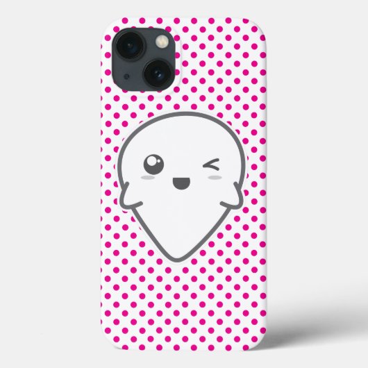 Kawaii Winking Ghost iPad Case (Rückseite)
