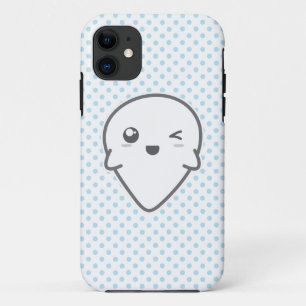Kawaii Winking Ghost iPhone Case