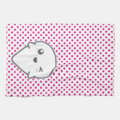 Kawaii Winking Ghost Küchentuch (Horizontal)