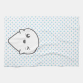 Kawaii Winking Ghost Küchentuch (Horizontal)