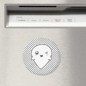 Kawaii Winking Ghost Magnet (In Situ (Geschirrspüler))