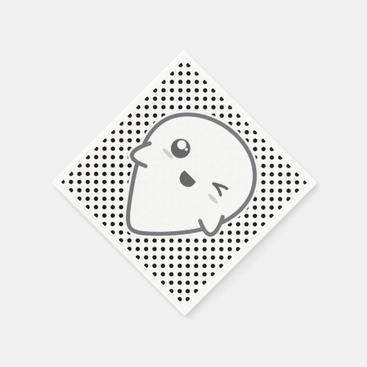 Kawaii Winking Ghost Napkins Serviette (Ecke)