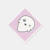 Kawaii Winking Ghost Napkins Serviette (Ecke)
