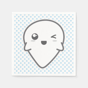 Kawaii Winking Ghost Napkins Serviette