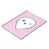 Kawaii Winking Ghost Notebook Notizblock (Linke Seite)