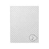Kawaii Winking Ghost Notepad Notizblock (Rotiert)