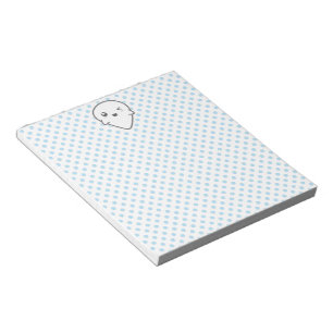Kawaii Winking Ghost Notepad Notizblock