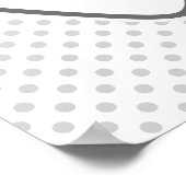 Kawaii Winking Ghost Poster Print (Ecke)