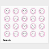Kawaii Winking Ghost Stickers (Blatt)