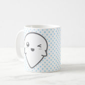 Kawaii Winking Ghost-Tasse Kaffeetasse (Vorderseite Links)