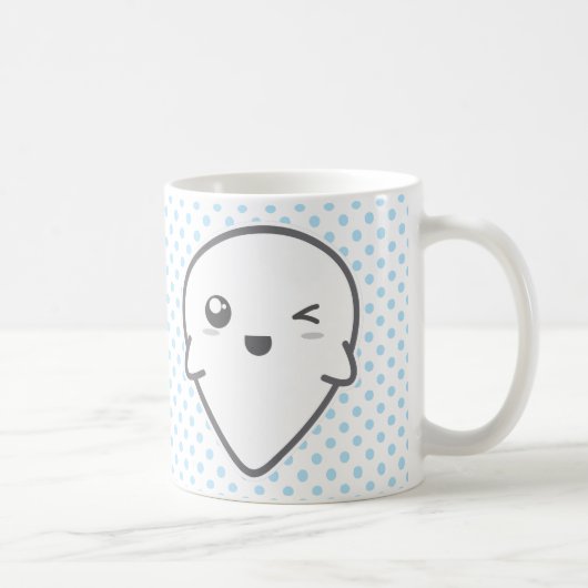 Kawaii Winking Ghost-Tasse Kaffeetasse (Rechts)