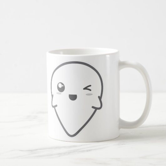 Kawaii Winking Ghost-Tasse Kaffeetasse (Rechts)