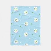 Kawaii Winter Snow Bunny Fleecedecke (Vorderseite)