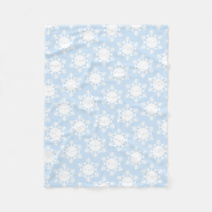 Kawaii Winter Snowflakes Fleecedecke