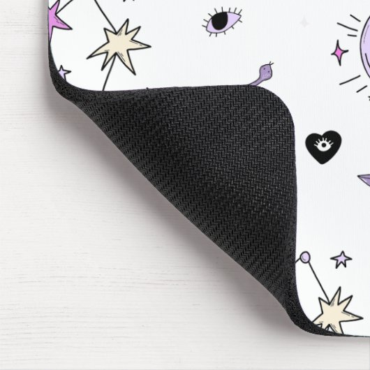 Kawaii Witch Pattern Mousepad (Ecke)