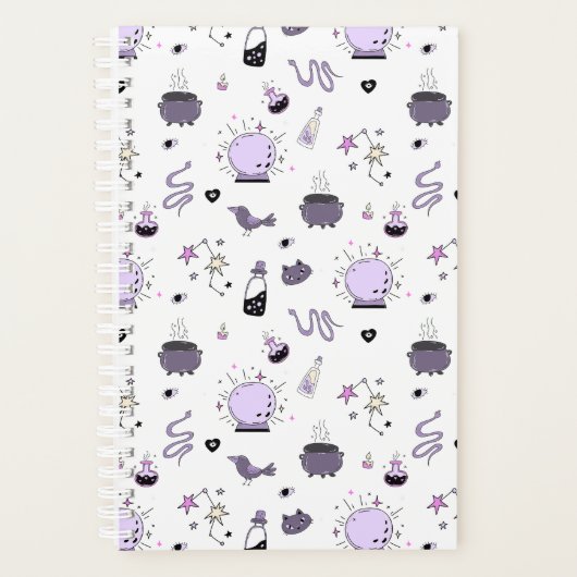 Kawaii Witch Pattern Planer (Vorderseite)