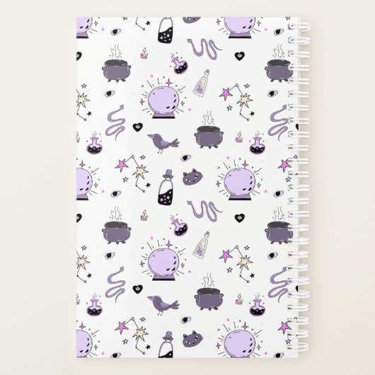 Kawaii Witch Pattern Planer (Rückseite)