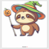 kawaii witch sloth Classic T-Shirt Aufkleber (Blatt)