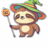 kawaii witch sloth Classic T-Shirt Aufkleber (Vorderseite)