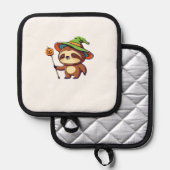 kawaii witch sloth Classic T-Shirt Topflappen (Vorderseite/Rückseite)