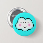 Kawaii Wolke Button (Vorne & Hinten)