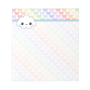 Kawaii Wolke Notizblock