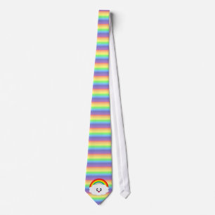 KAWAII WOLKEN-REGENBOGEN SUPER KRAWATTE