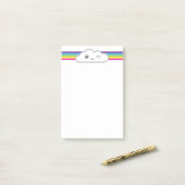 Kawaii Wolken-und Regenbogen-Mitteilungskarten Post-it Klebezettel (Auf Schreibtisch)