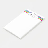 Kawaii Wolken-und Regenbogen-Mitteilungskarten Post-it Klebezettel (angewinkelt)
