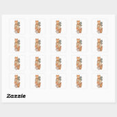 Kawaii Woodland Animal Stack Sleeping Sticker (Blatt)