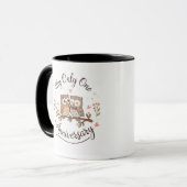 Kawaii Woodland Owls Romantic Anniversary Gift Cof Tasse (Vorderseite Links)