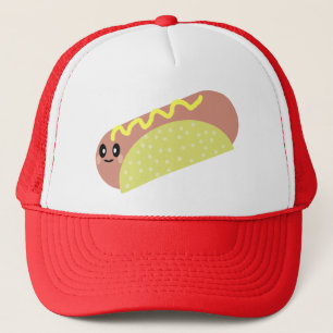 KAWAII WÜRSTCHEN-SUPER KÖSTLICHES MITTAGESSEN TRUCKERKAPPE