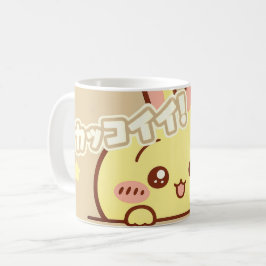 Kawaii Yellow Bunny Coffee Mug - Cute Aesthetic Ce Kaffeetasse