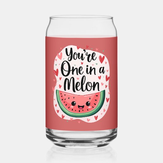 Kawaii "You re One in a Melon" Niedlicher Wasserme Dosenglas (Vorderseite)