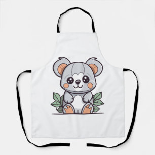 Kawaii-Zauber-Koala-Vektor erstellen Schürze