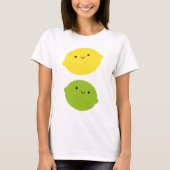 Kawaii Zitrone u. Limones T-Shirt (Vorderseite)