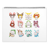 Kawaii Zodiac Cat Sign Kalender (Titelbild)