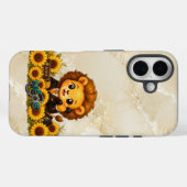 Kawaii Zodiac Neos Löwe Case-Mate iPhone Hülle (Rückseite (Horizontal))
