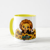 Kawaii Zodiac Neos Löwe Tasse (Vorderseite Links)