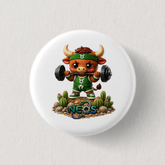 Kawaii Zodiac Neos Stier Button