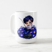 Kawaii Zodiac Neos Wassermann Kaffeetasse (Vorderseite Links)