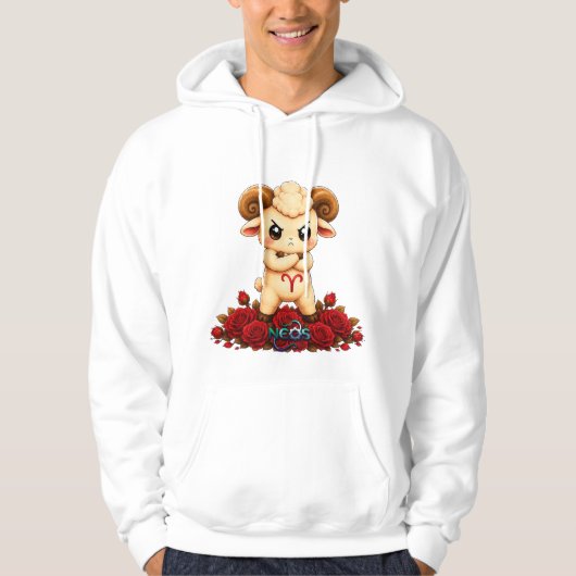 Kawaii Zodiac Neos Widder Hoodie (Vorderseite)