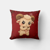 Kawaii Zodiac Neos Widder Kissen (Vorderseite)