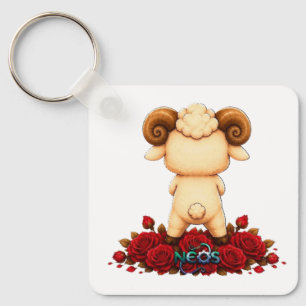 Kawaii Zodiac Neos Widder Schlüsselanhänger